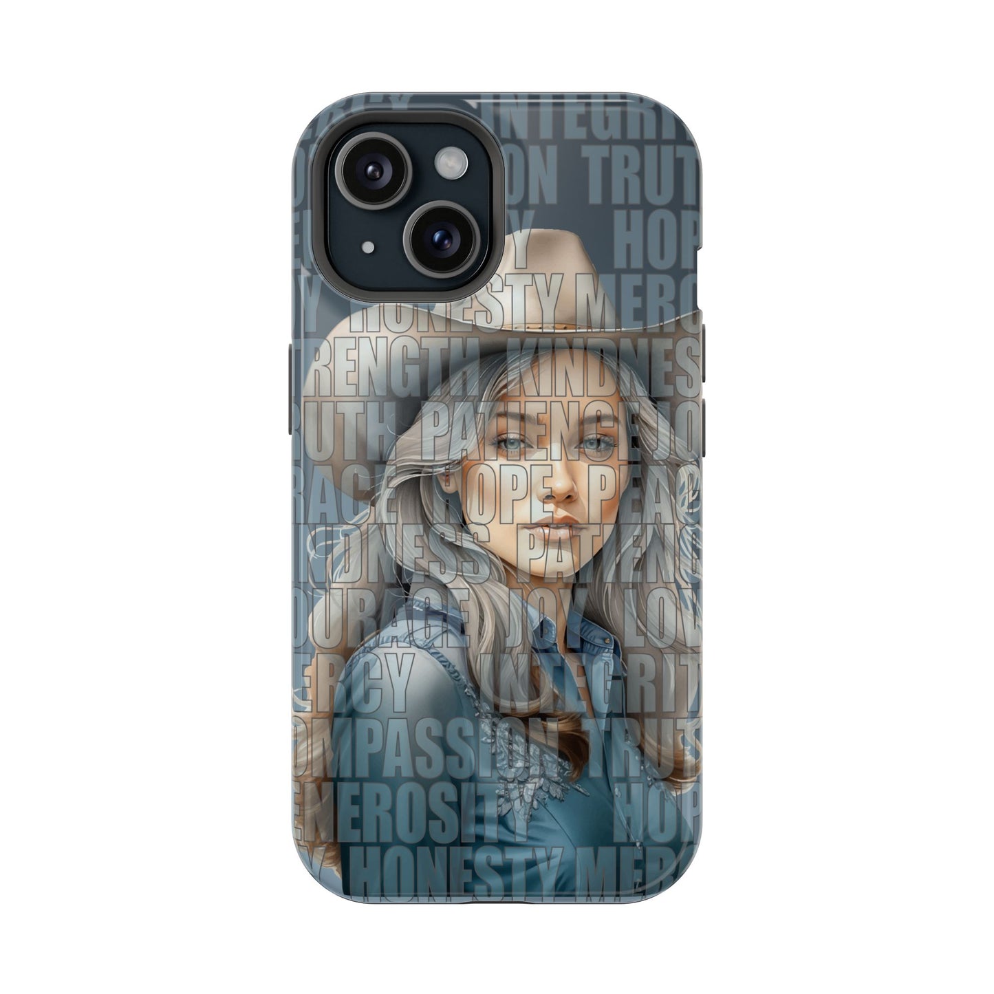 Beautiful Cowgirl Western Values Impact-Resistant Phone Cases iPhone and Galaxy