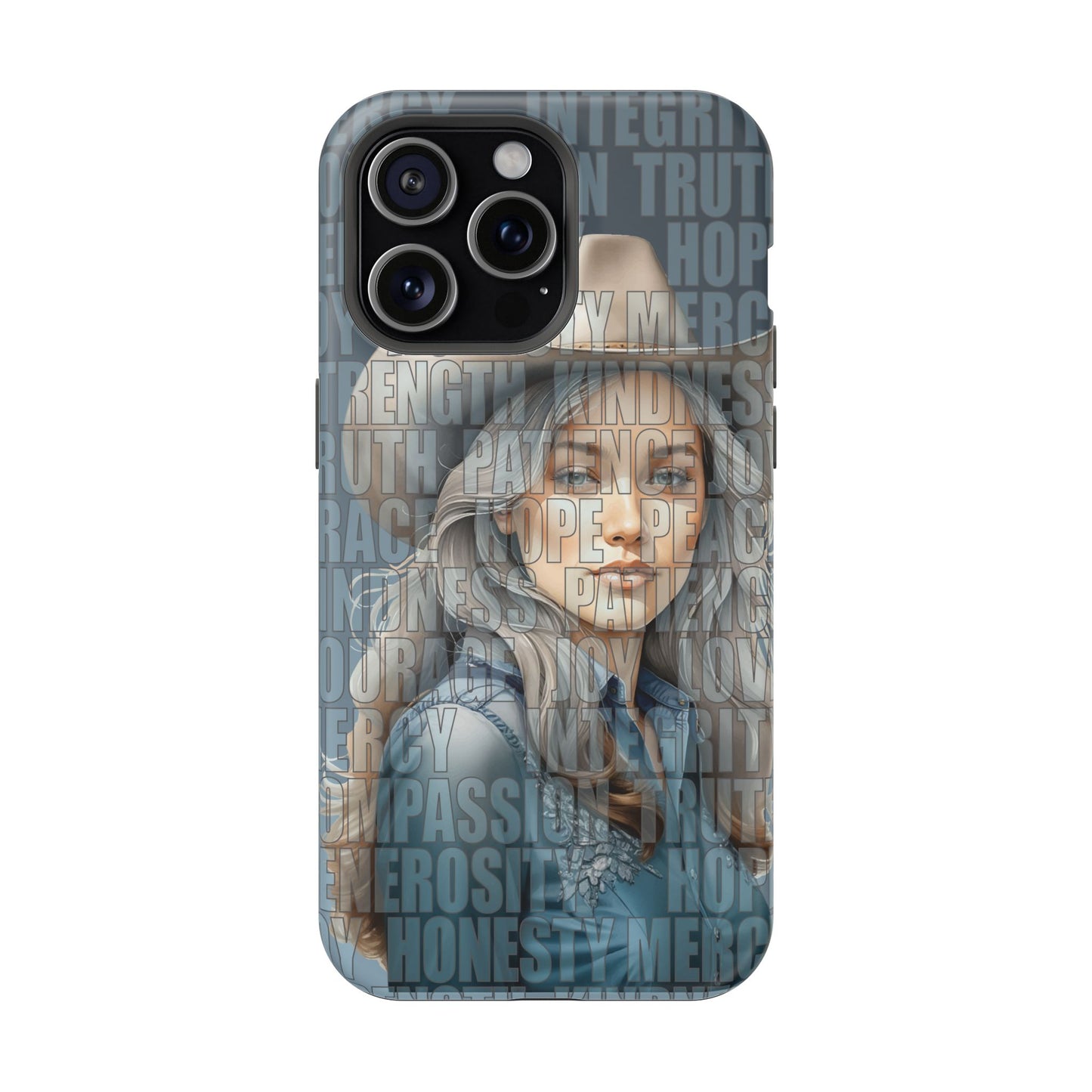 Beautiful Cowgirl Western Values Impact-Resistant Phone Cases iPhone and Galaxy