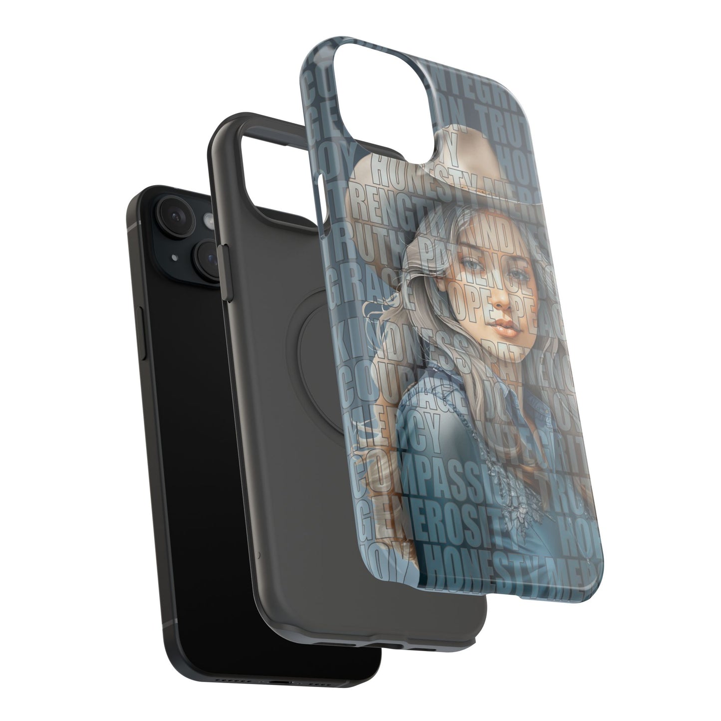 Beautiful Cowgirl Western Values Impact-Resistant Phone Cases iPhone and Galaxy