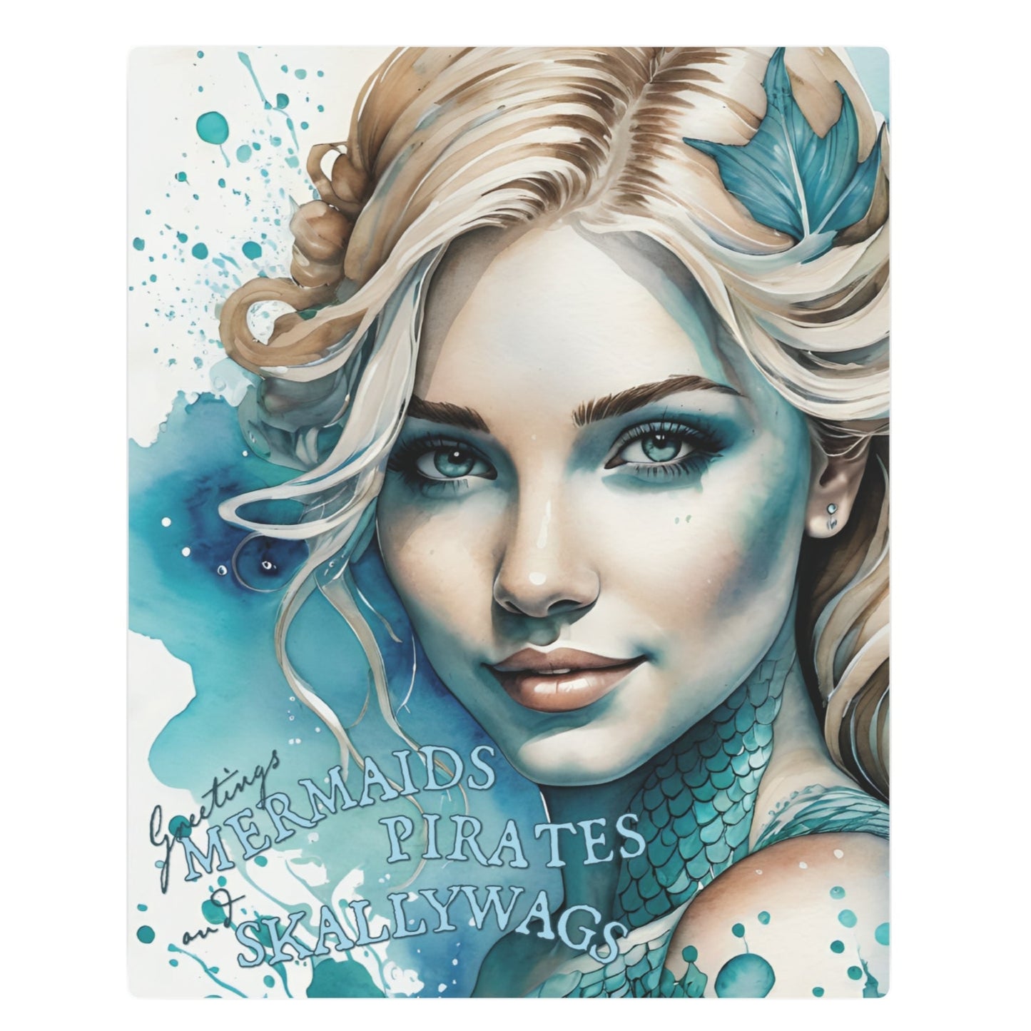 Metal Art Sign: Enchanting Mermaids, Pirates & Skallywags Decor