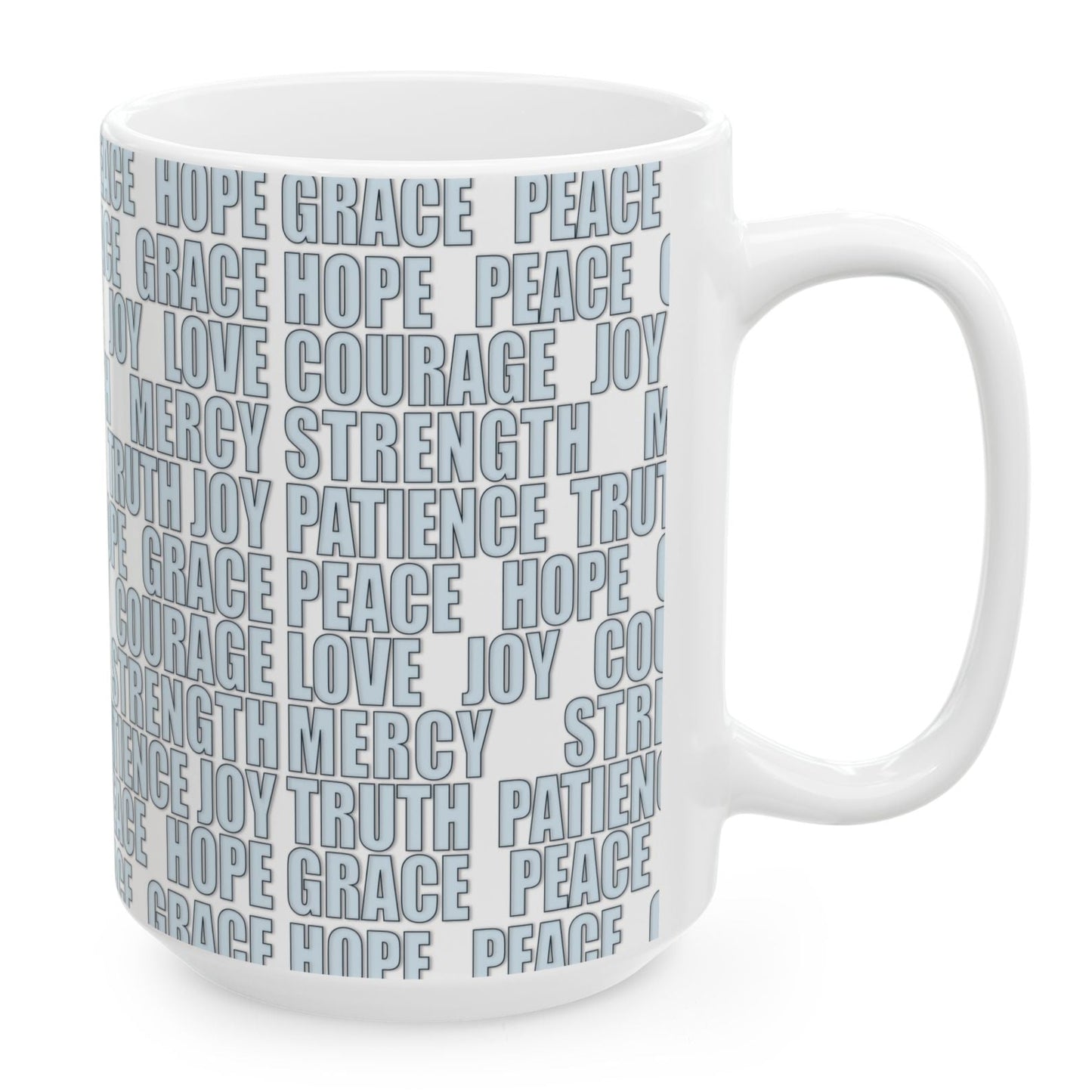 Joyful "Olive" Redhead Ginger Cowgirl with Positive Words White Ceramic Mug - 11oz or 15oz