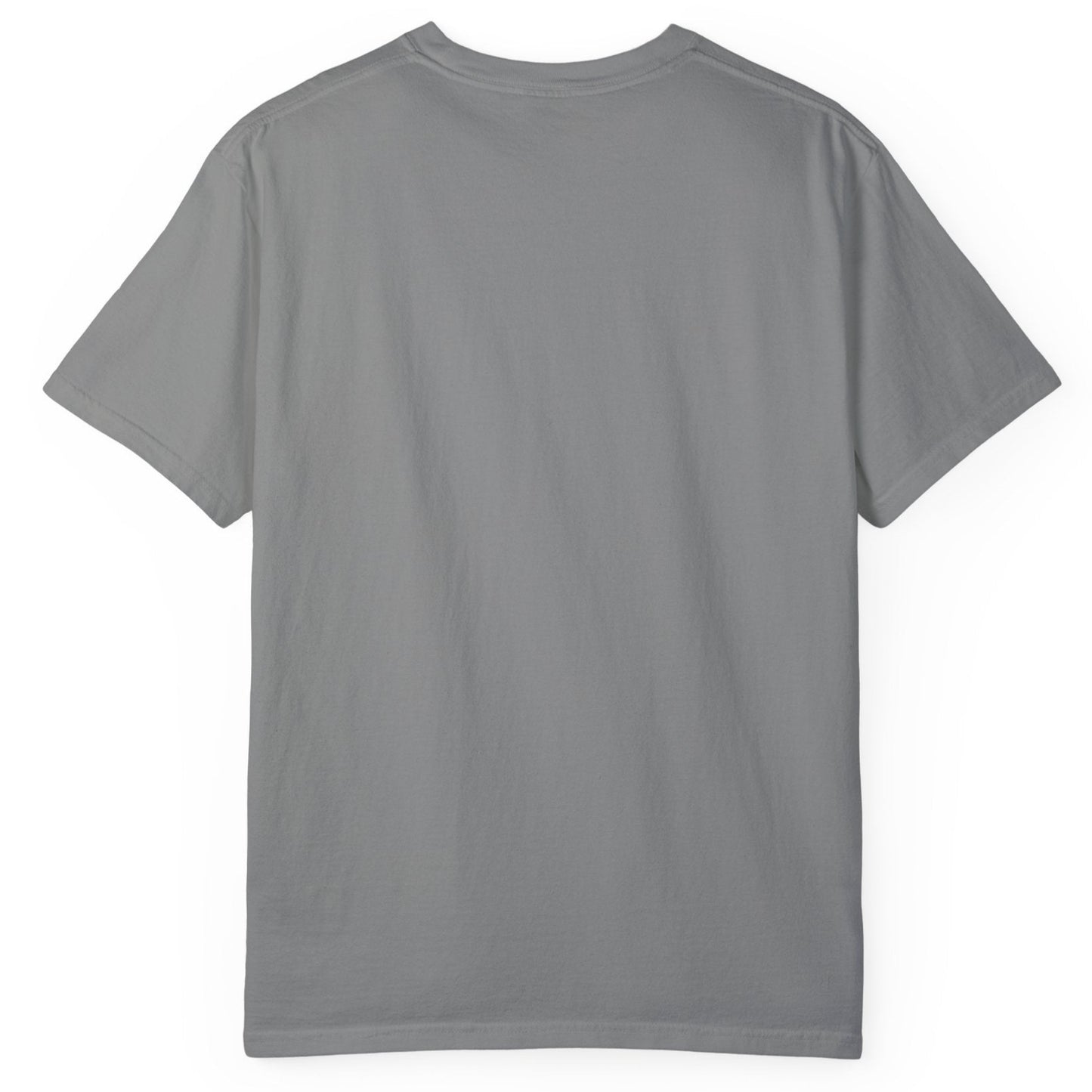 Garment dyed t-shirt imprinted with our exclusive Rodeo Mom design on the front. RODEO MOM it's like a Soccer Mom but with horses to haul, a truck to drive, a trailer to pull, entry fees to pay, stalls to clean, feed to stack, tack t clean, vet bills, broken bones, and hat hair.