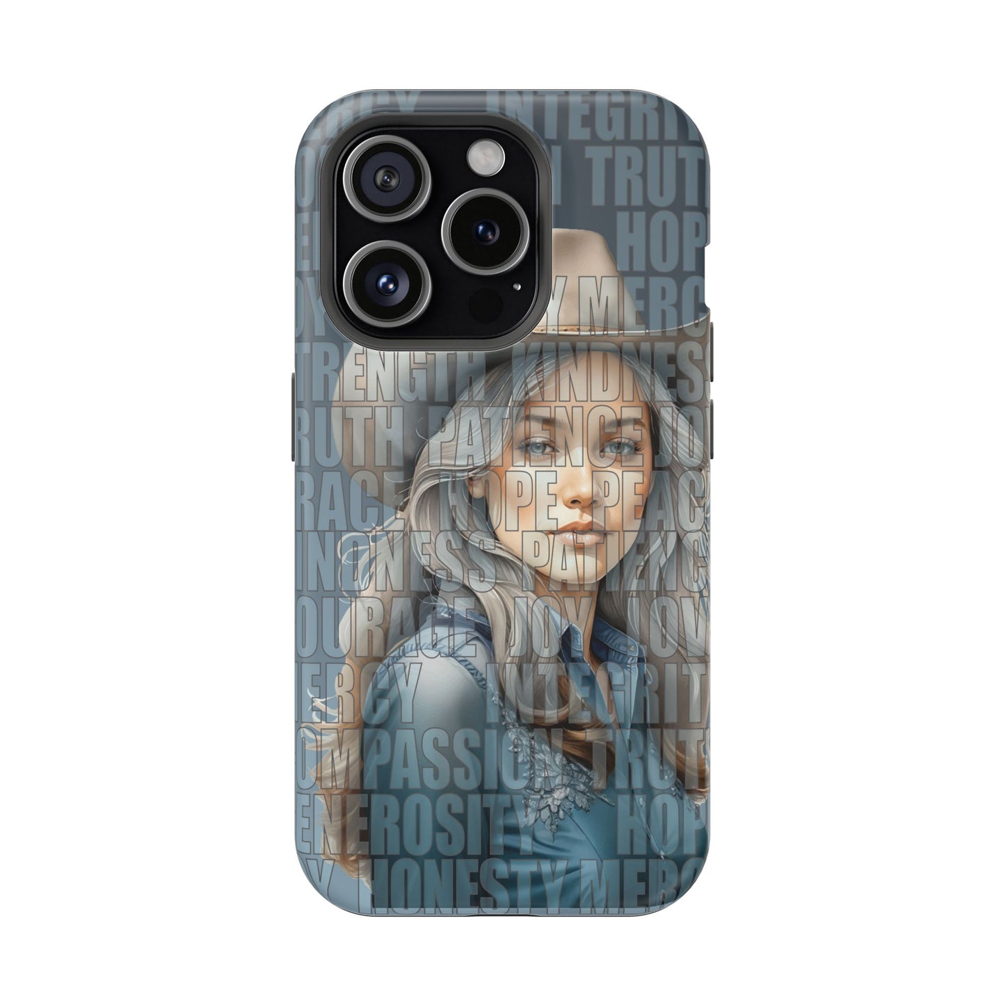 Beautiful Cowgirl Western Values Impact-Resistant Phone Cases iPhone and Galaxy
