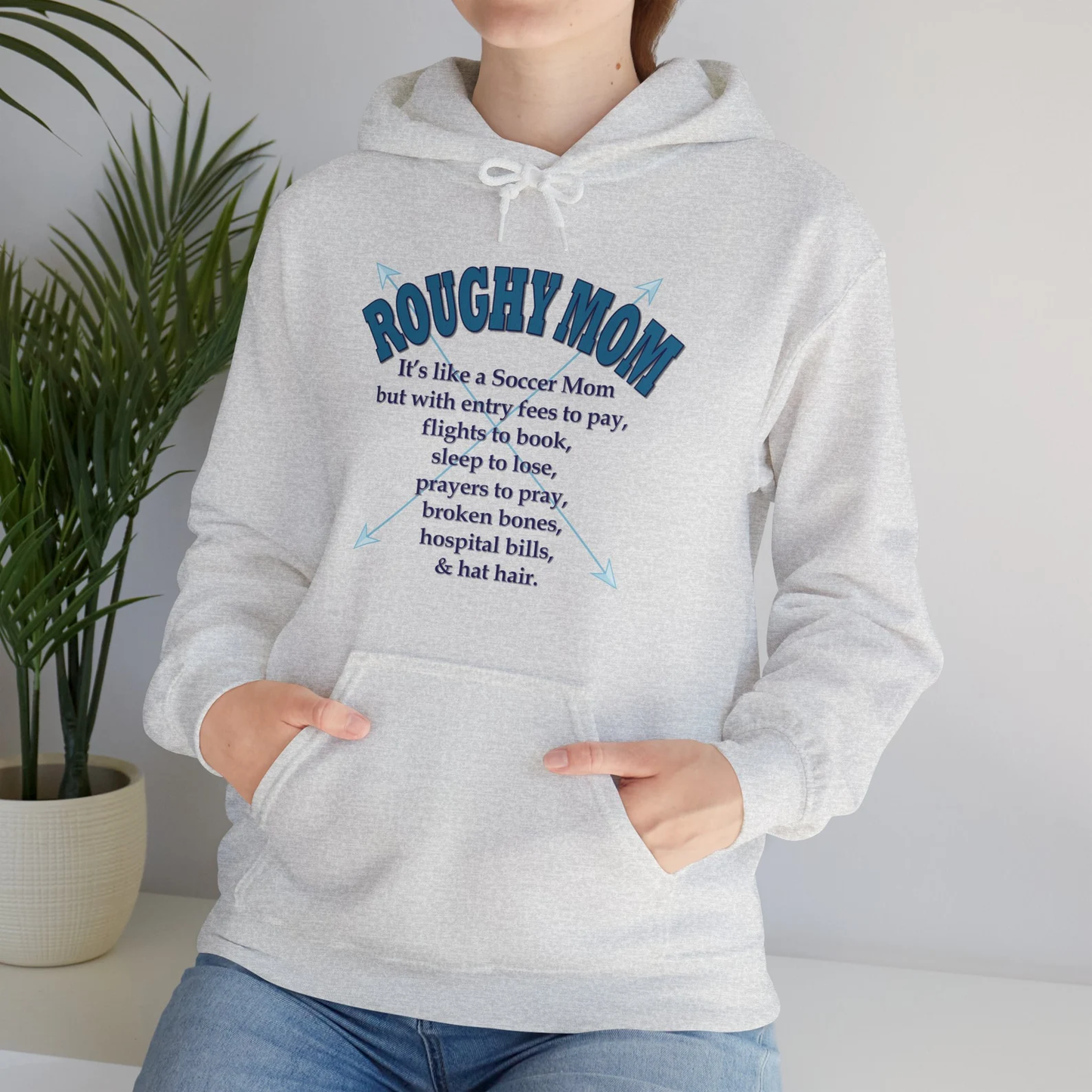 Barnburner Roughy Mom Rough Stock Bareback Broncs Bulls Western - Unisex Heavy Blend™ Hoodie
