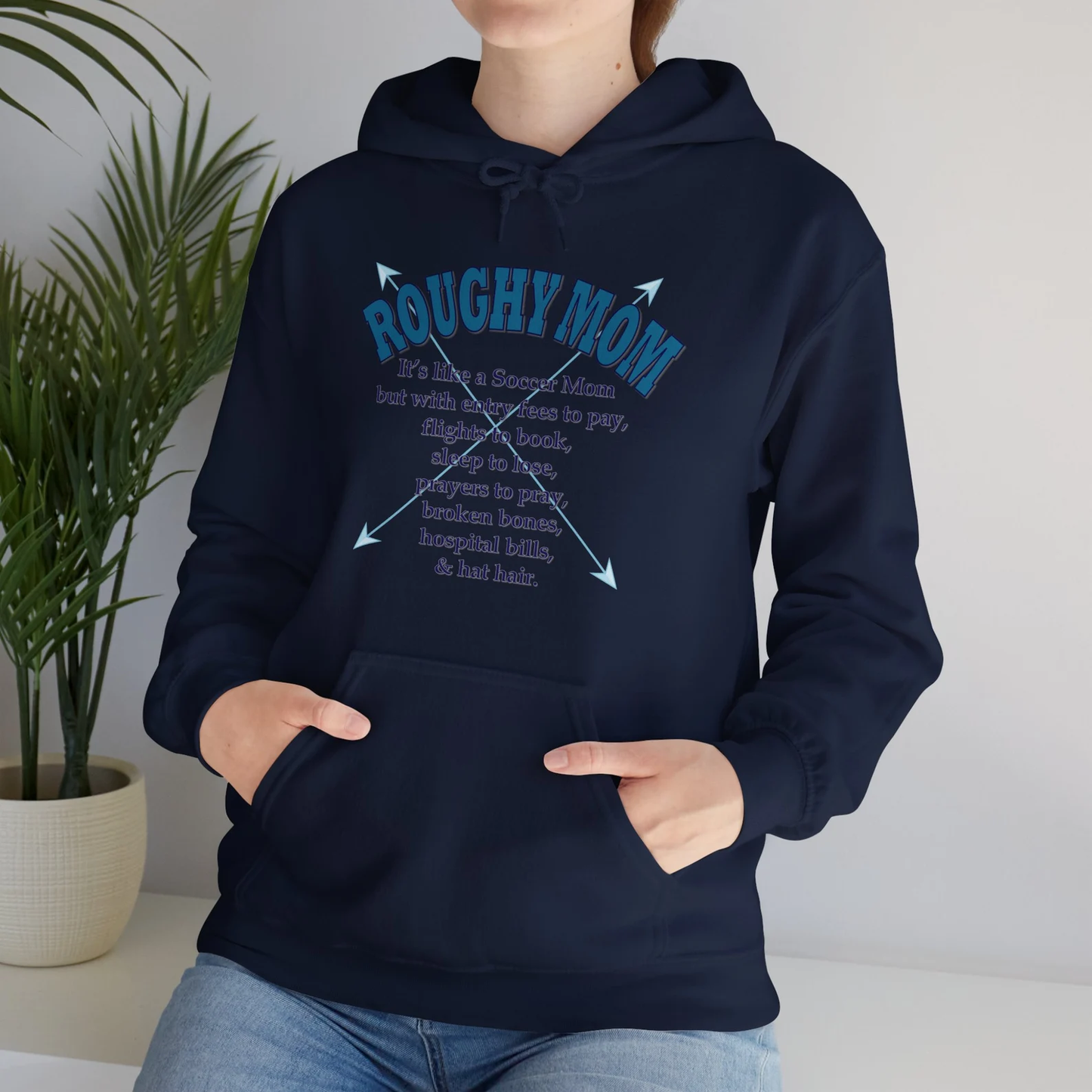 Barnburner Roughy Mom Rough Stock Bareback Broncs Bulls Western - Unisex Heavy Blend™ Hoodie