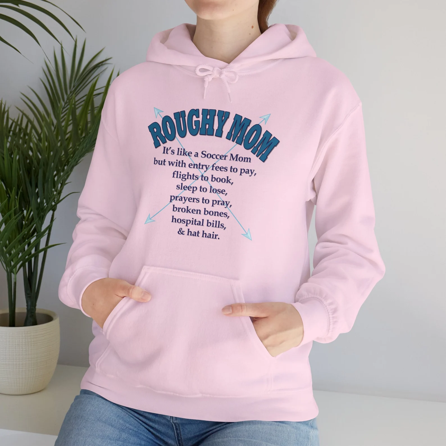 Barnburner Roughy Mom Rough Stock Bareback Broncs Bulls Western - Unisex Heavy Blend™ Hoodie