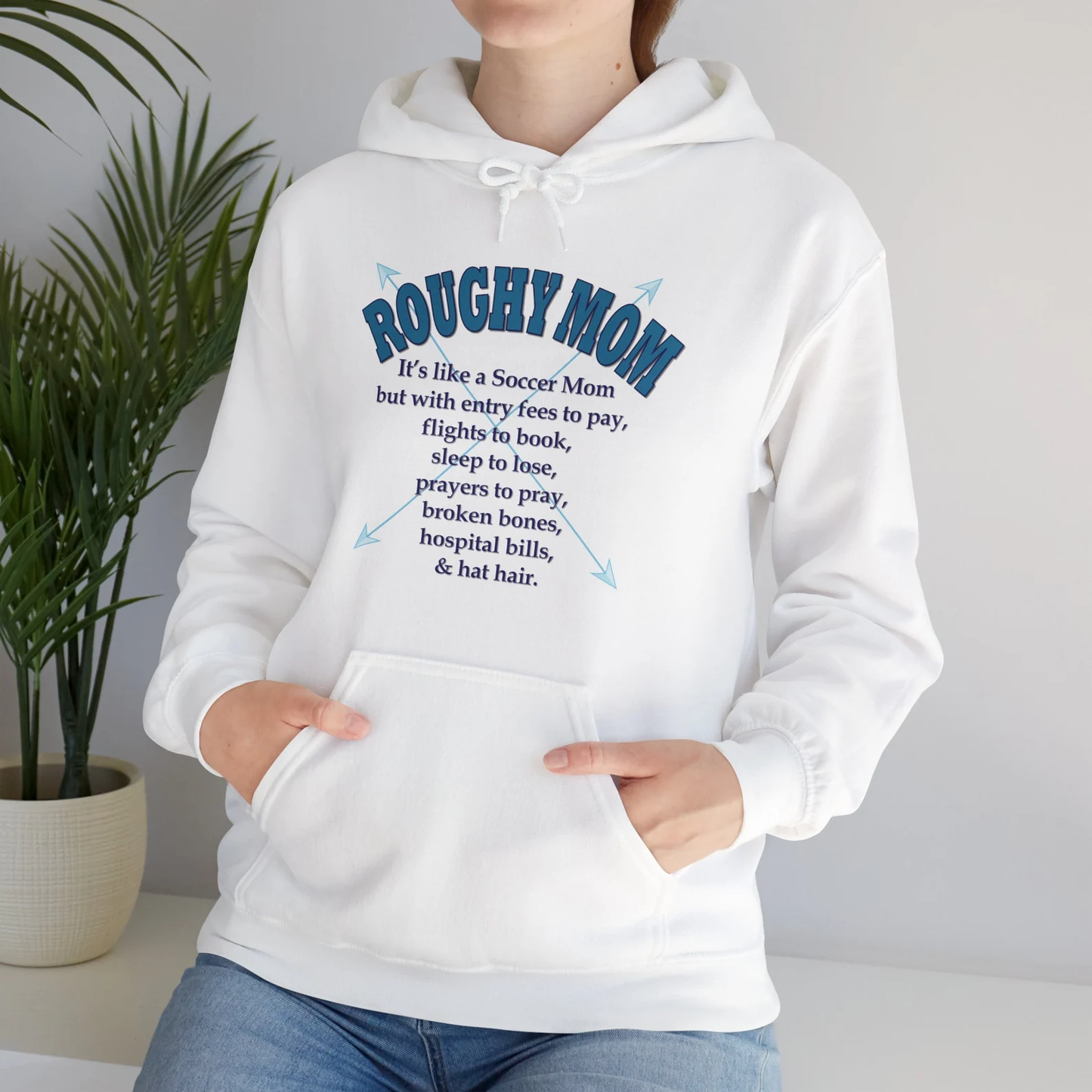 Barnburner Roughy Mom Rough Stock Bareback Broncs Bulls Western - Unisex Heavy Blend™ Hoodie