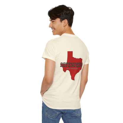 Texas DEFENDE(R) Republican (R) Conservative Unisex Heavy Cotton Tee (8 Color Options) S - 5X