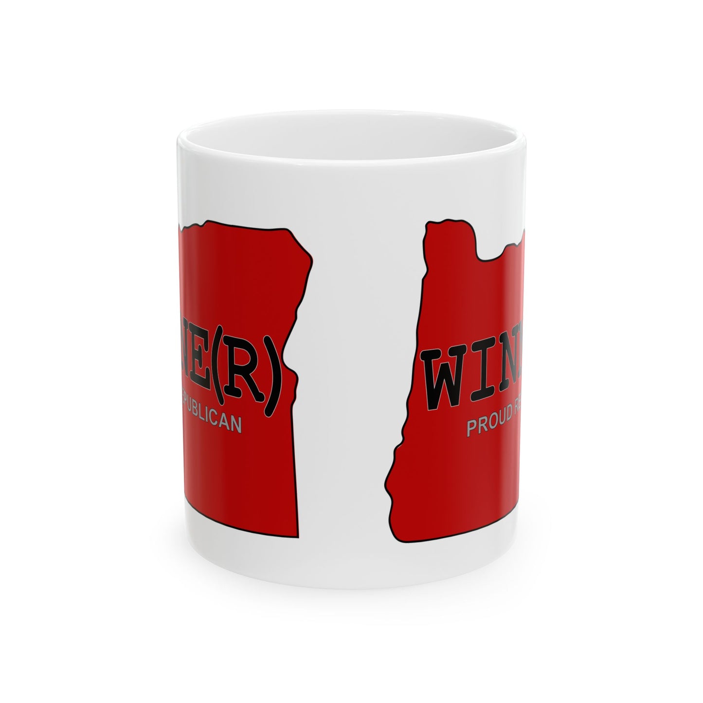 WINNE(R) Oregon Republican Red State Conservative Election 2024 Conservative Ceramic Mug - 11oz.