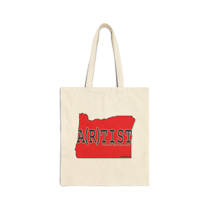 A(R)TIST Oregon Republican Red State Conservative Election 2024 Cotton Canvas Tote Bag - 2 Colors Options