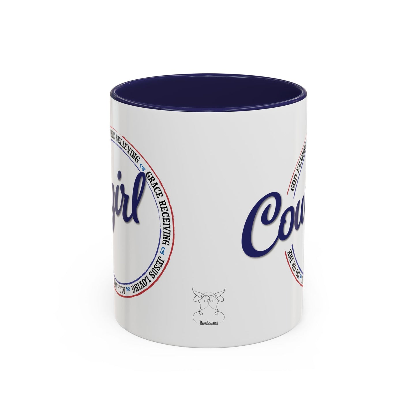 Do or Die All-American Cowgirl White Ceramic Coffee Mug (3 Color Options) - 11 oz or 15 oz