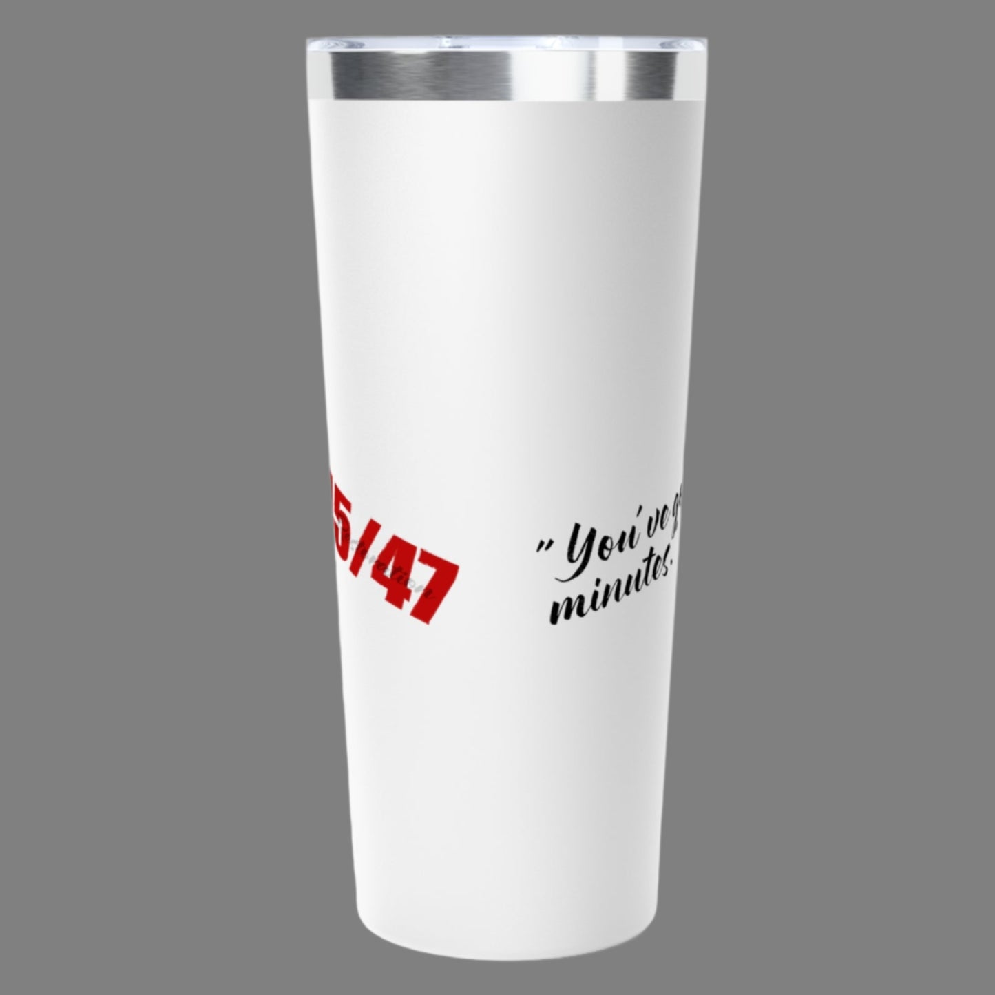 Stainless steel tumbler with snug plastic lid with rubber gasket. Available 3 colors. Celebrate the strong women of the Republican party and the Trump administrations victories for the American people every day!