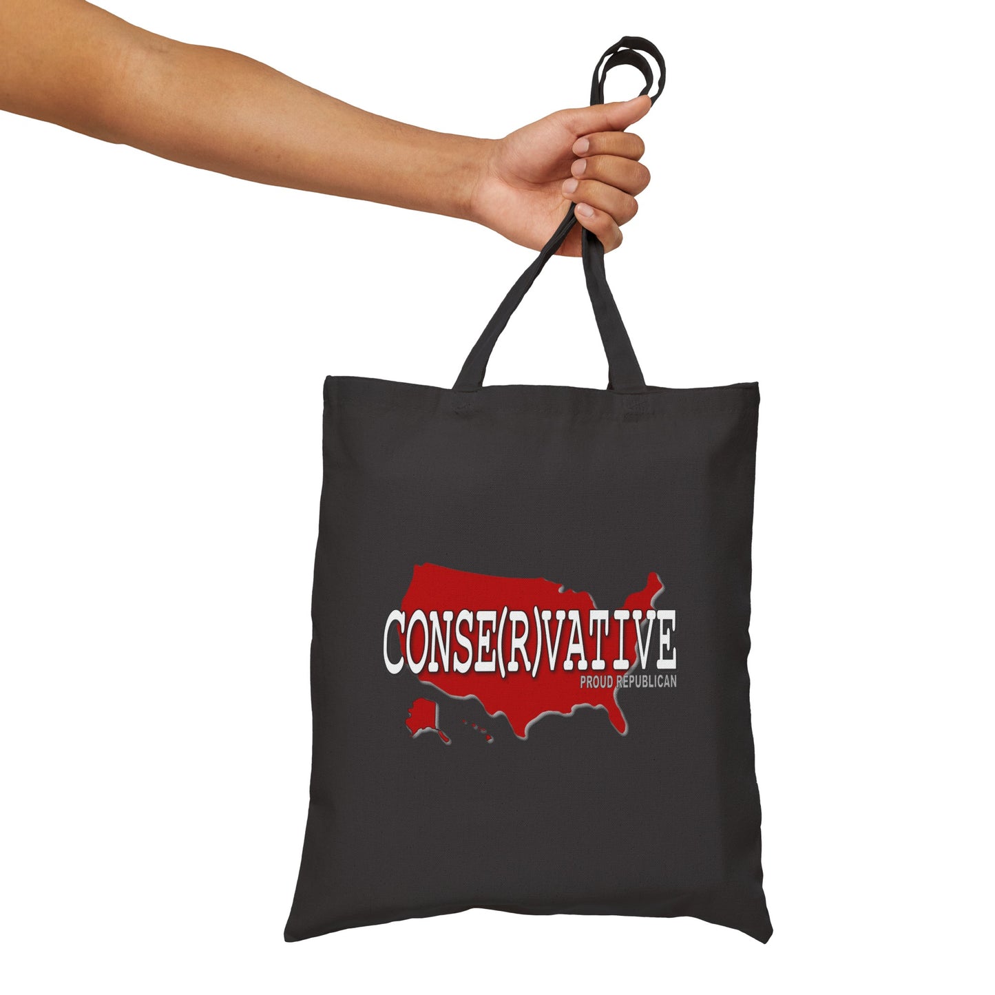 CONSE(R)VATIVE USA Republican Red State Conservative Election 2024 Tote Bag - 2 Color Options