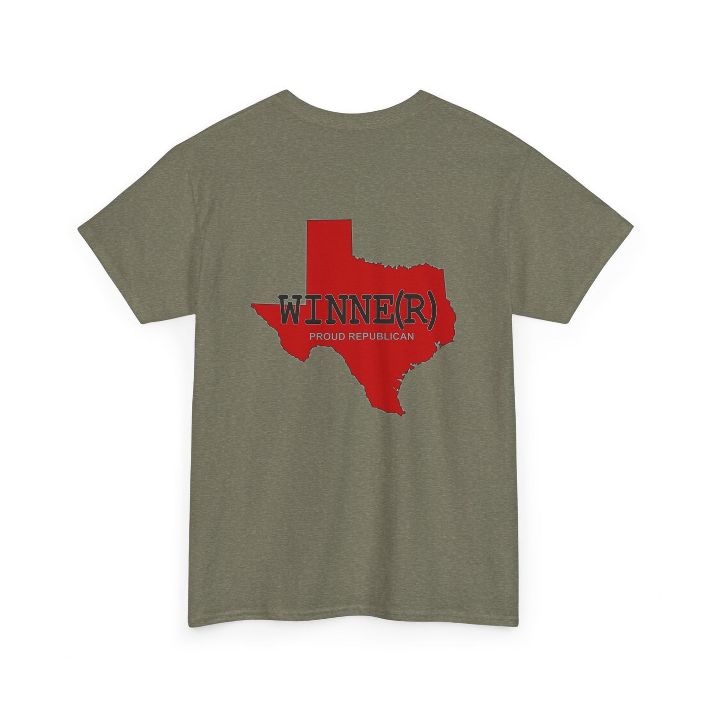 Texas WINNE(R) Republican (R) Conservative Unisex Heavy Cotton Tee