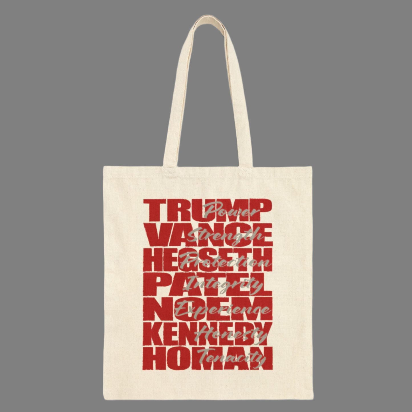 Trump Cabinet Dream Team Republican Red State Conservative Election 2024 Cotton Canvas Tote Bag - 2 Colors Options