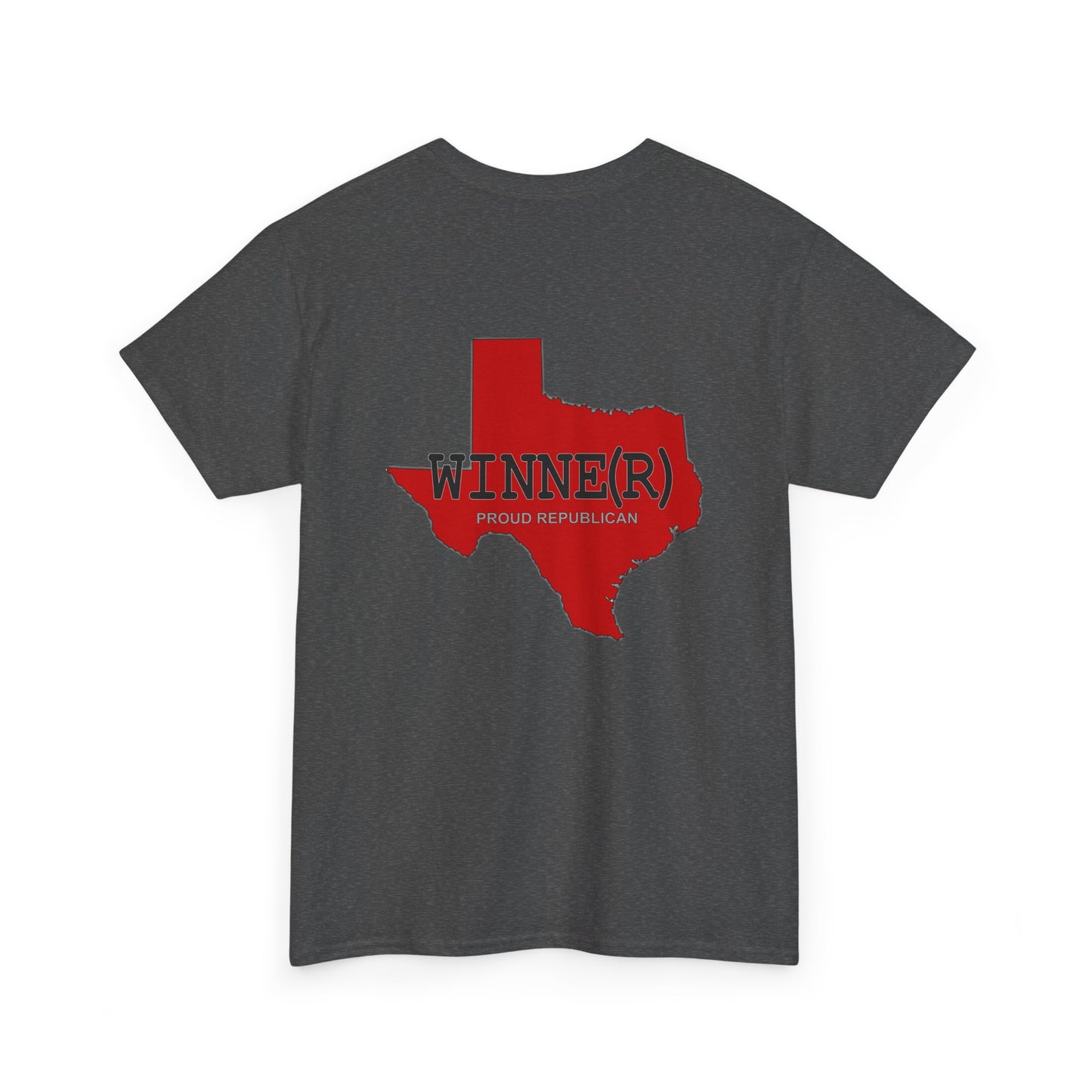 Texas WINNE(R) Republican (R) Conservative Unisex Heavy Cotton Tee