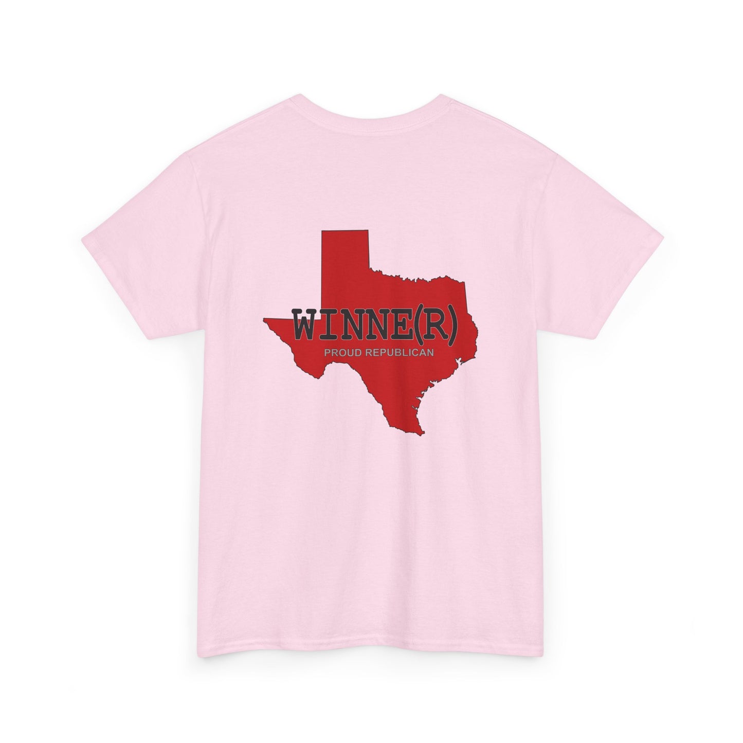 Texas WINNE(R) Republican (R) Conservative Unisex Heavy Cotton Tee