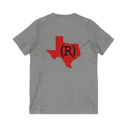 Texas Red State Republican Conservative Election 2024 Unisex Jersey Short Sleeve V-Neck Tee