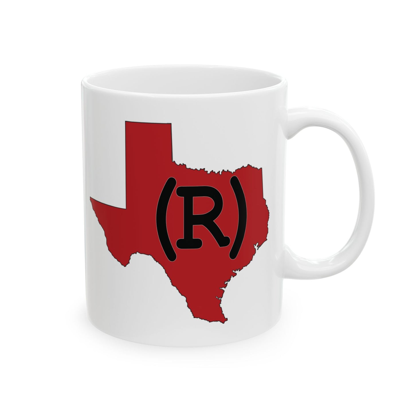 Texas Red State Proud Republican Conservative Election 2024 Ceramic Mug - 11oz.