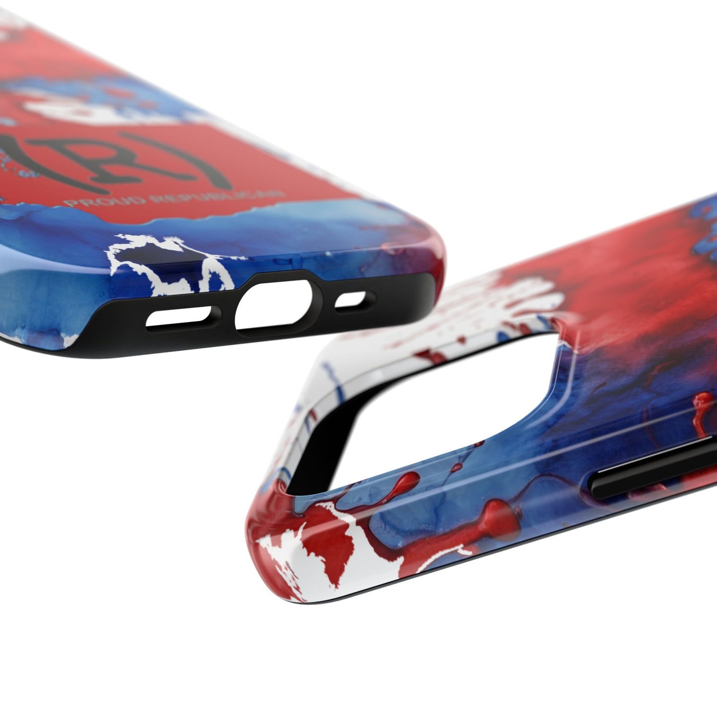 Washington Red State Red, White & Blue Splash Republican (R) Conservative Tough Phone Cases