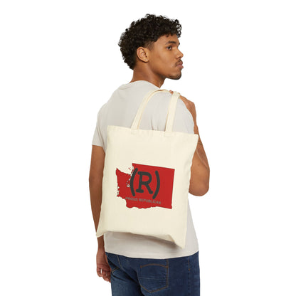 Washington Republican Red State Conservative Election 2024 Cotton Canvas Tote Bag - 2 Colors Options