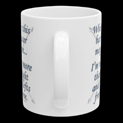 Wherever This Barrel Racer May Roam... White Ceramic Coffee Mug - 11 oz.