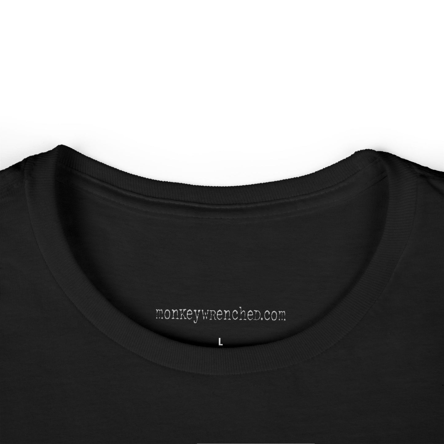 Fitted and feminine crewneck t-shirt with This Rodeo Mama runs on caffeine and Jesus imprint on the front. Clean back. Clean back. 