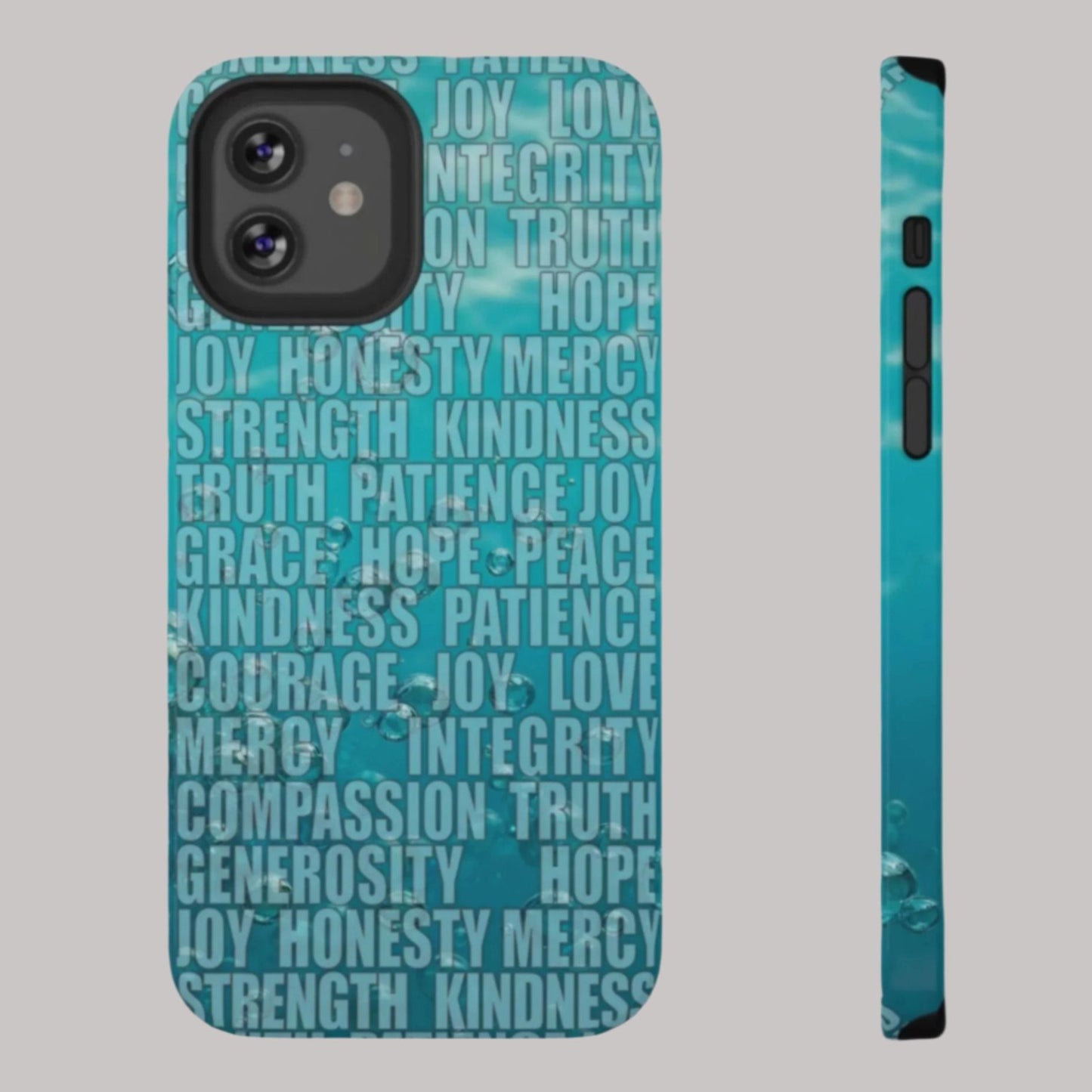 Deep Water Bubbles Christian Inspirational Impact-Resistant Phone Cases