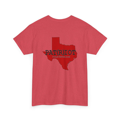 Texas PAT(R)IOT Republican (R) Conservative Unisex Heavy Cotton Tee