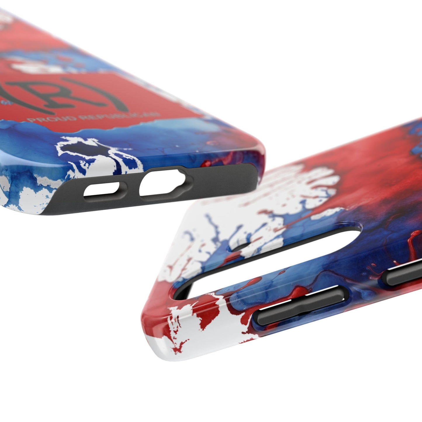 Washington Red State Red, White & Blue Splash Republican (R) Conservative Tough Phone Cases