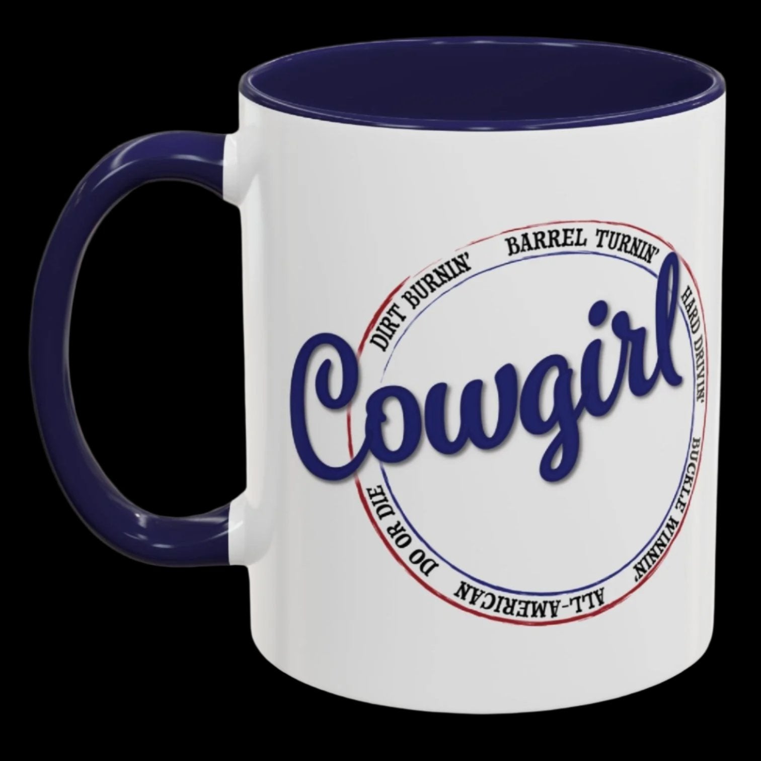 11 oz. Do or Die Barrel Racing Cowgirl mug