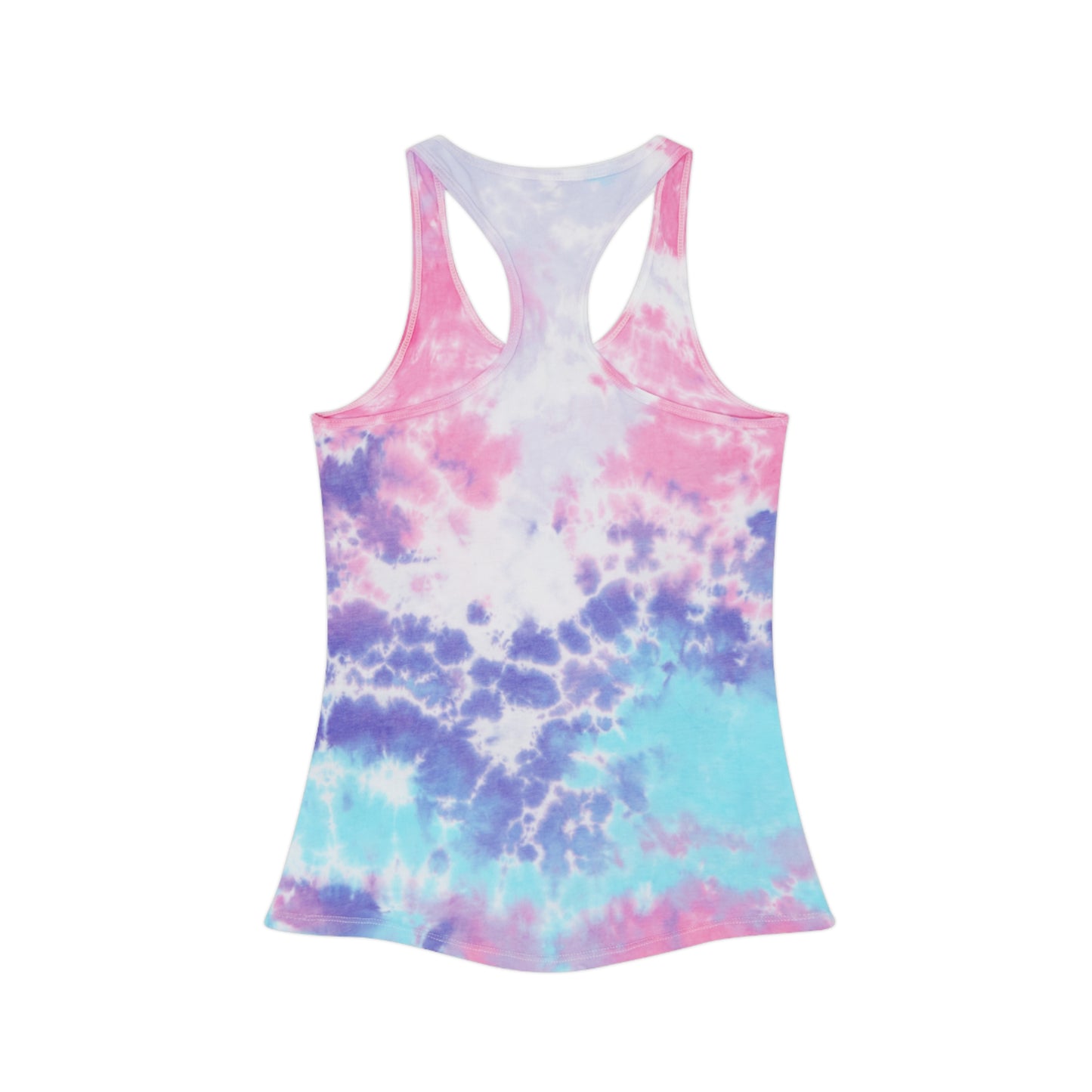 Rodeo Mama Tie Dye Racerback Tank Top (Caffeine & Adrenaline) – Vibrant & Playful Summer Wear - 3 Color Options