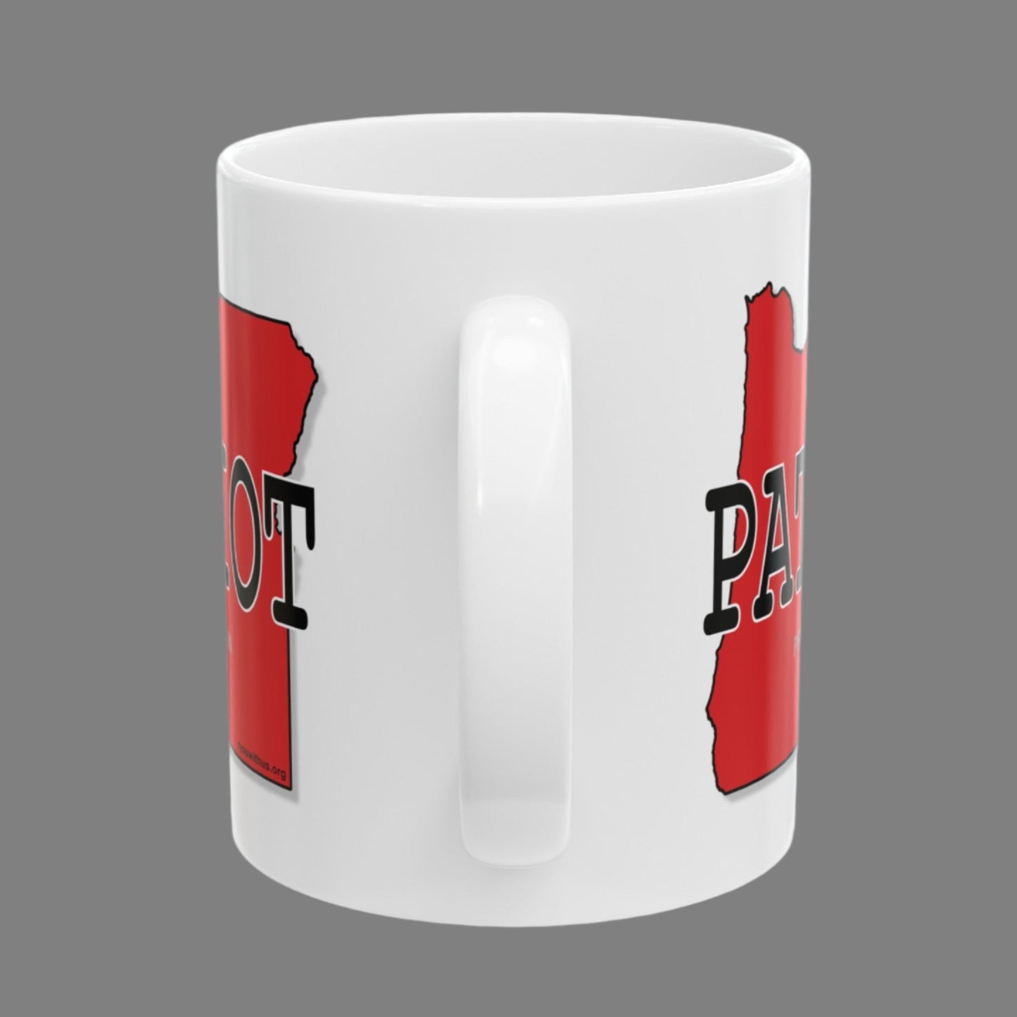 PAT(R)IOT Oregon Republican Red State Conservative Election 2024 Patriot Ceramic Mug - 11oz.