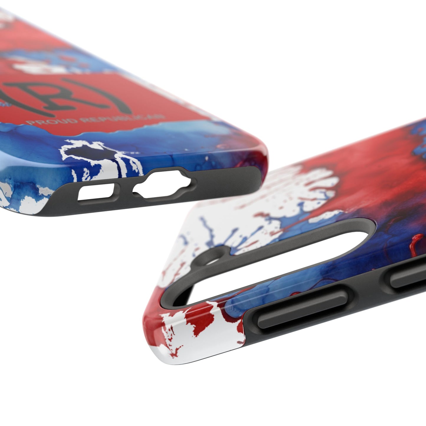 Washington Red State Red, White & Blue Splash Republican (R) Conservative Tough Phone Cases