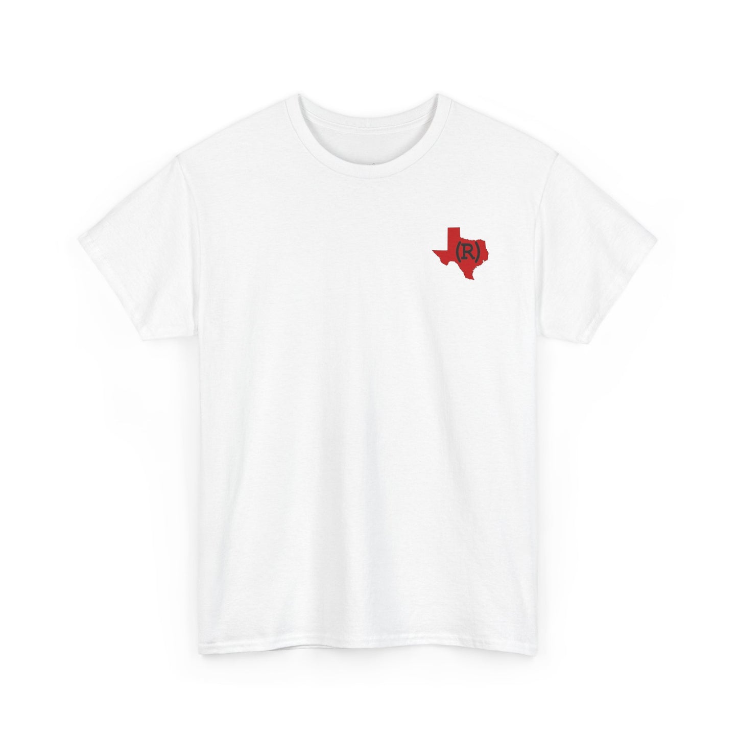 Texas AME(R)ICAN Republican (R) Conservative Unisex Heavy Cotton Tee (8 Color Options) S - 5X