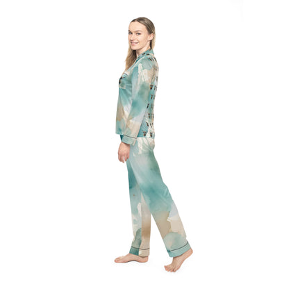 Women's Satin Pajamas (AOP)