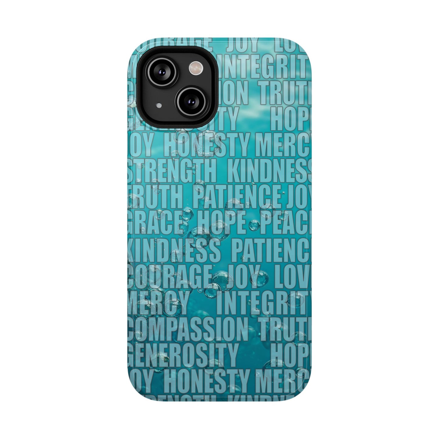 Deep Water Bubbles Christian Inspirational Impact-Resistant Phone Cases