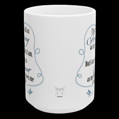 Amazing Dog & Smart Horse white ceramic mug - 11 oz.