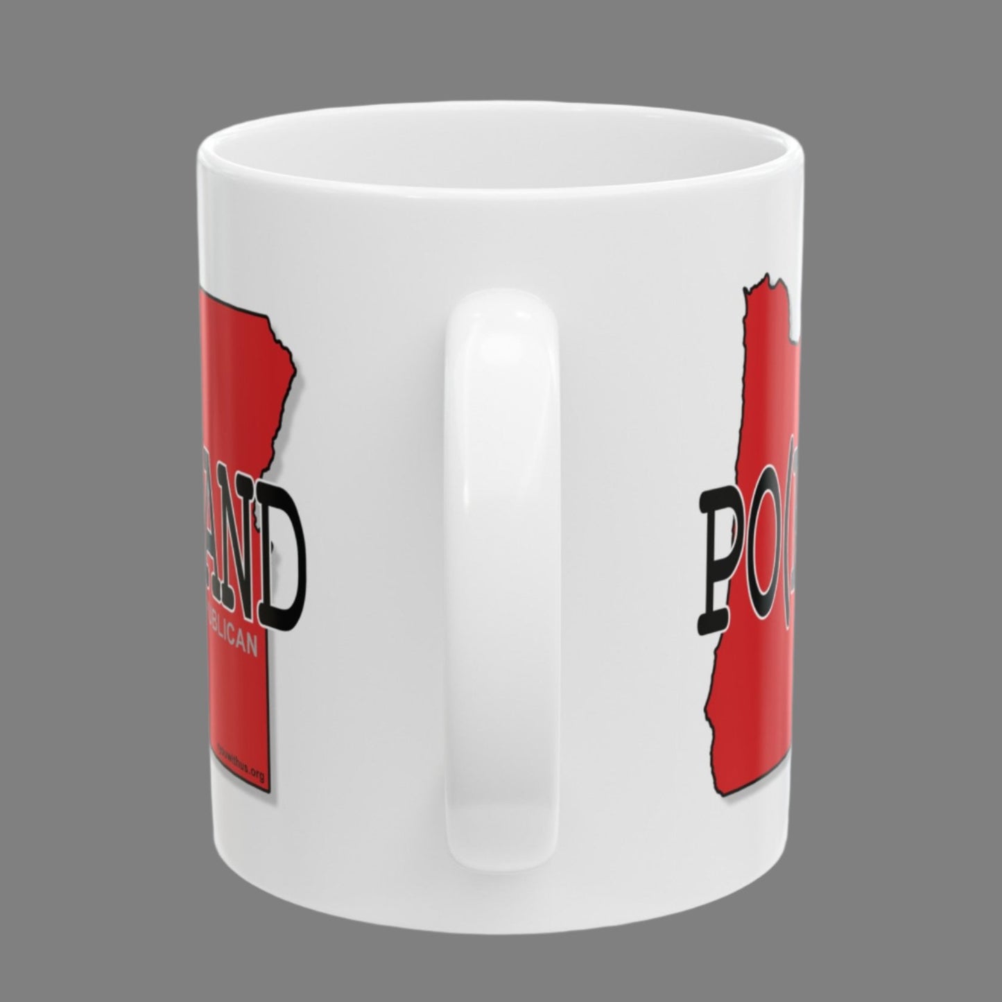 PO(R)TLAND Oregon Republican Red State Conservative Election 2024 Portland Ceramic Mug - 11oz.