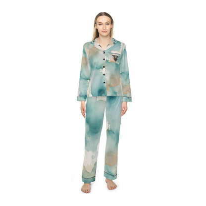 Women's Satin Pajamas (AOP)