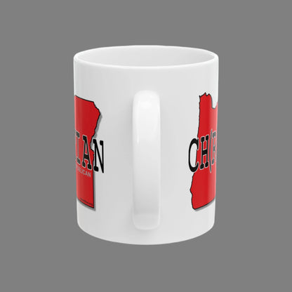 CH(R)ISTIAN Oregon Republican Red State Conservative Election 2024 Conservative Ceramic Mug - 11oz.