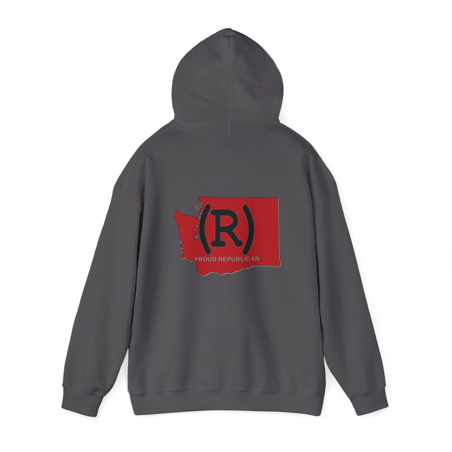 Washington Red State Republican (R) Conservative Unisex Heavy Blend™ Hooded Sweatshirt (4 Color Options) S - 5X