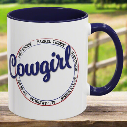 11 oz. Do or Die Barrel Racing Cowgirl mug