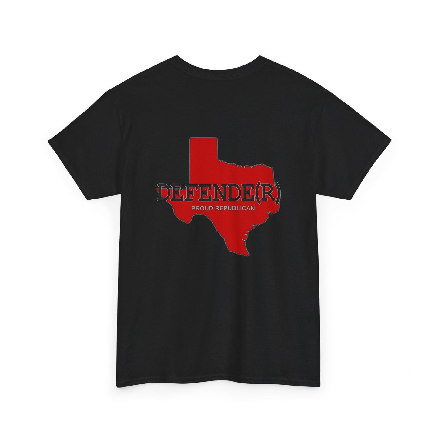 Texas DEFENDE(R) Republican (R) Conservative Unisex Heavy Cotton Tee (8 Color Options) S - 5X