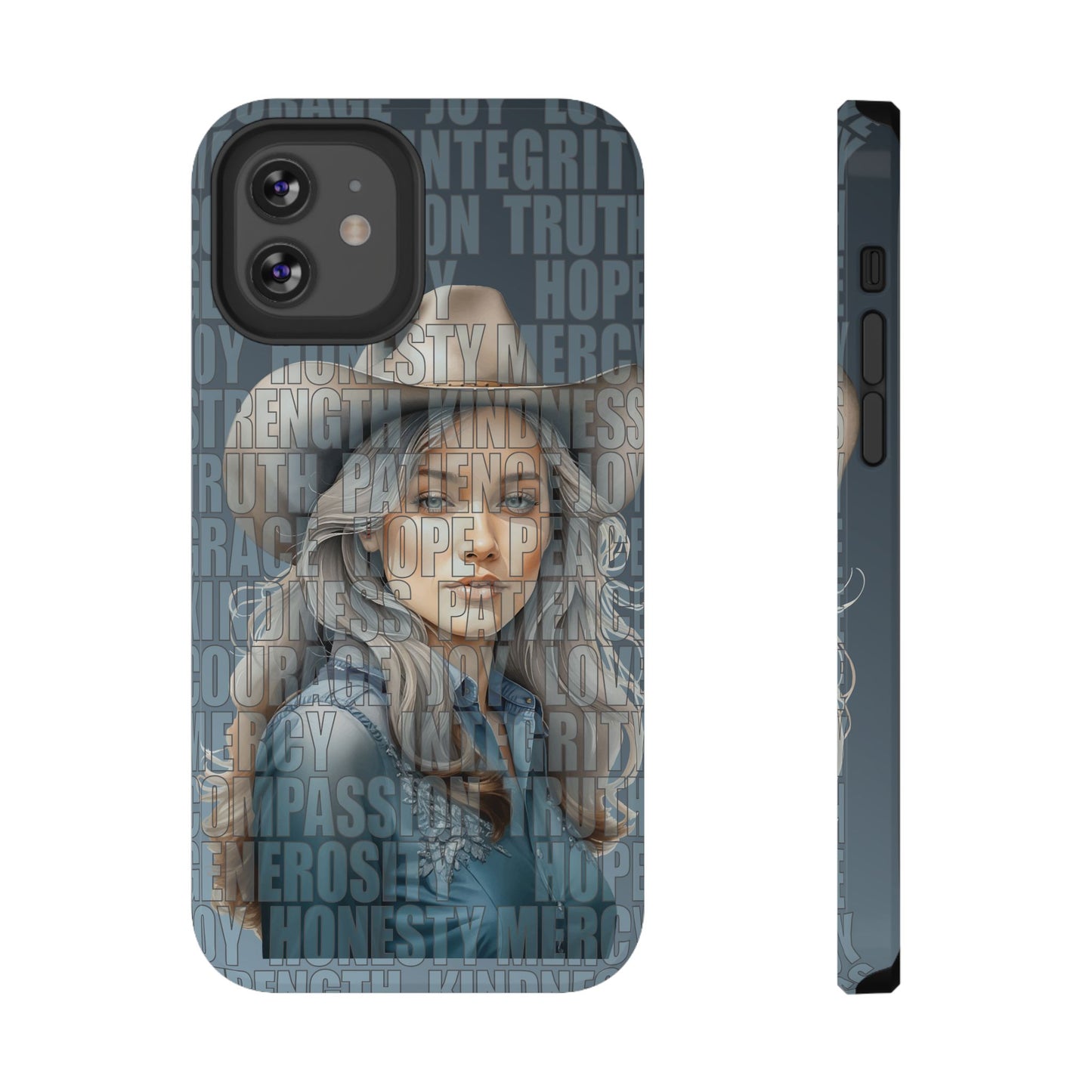 Beautiful Cowgirl Western Values Impact-Resistant Phone Cases iPhone and Galaxy