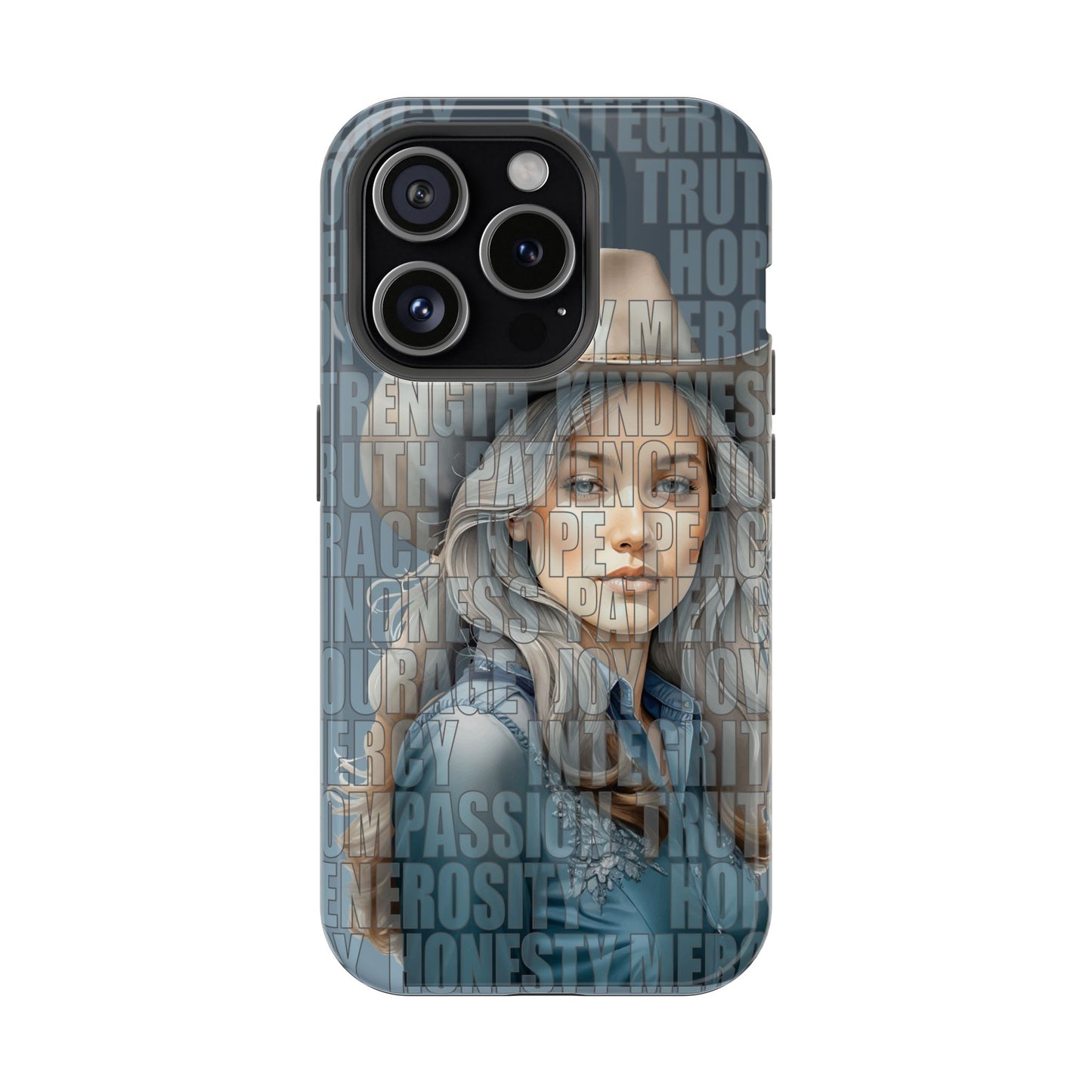 Beautiful Cowgirl Western Values Impact-Resistant Phone Cases iPhone and Galaxy