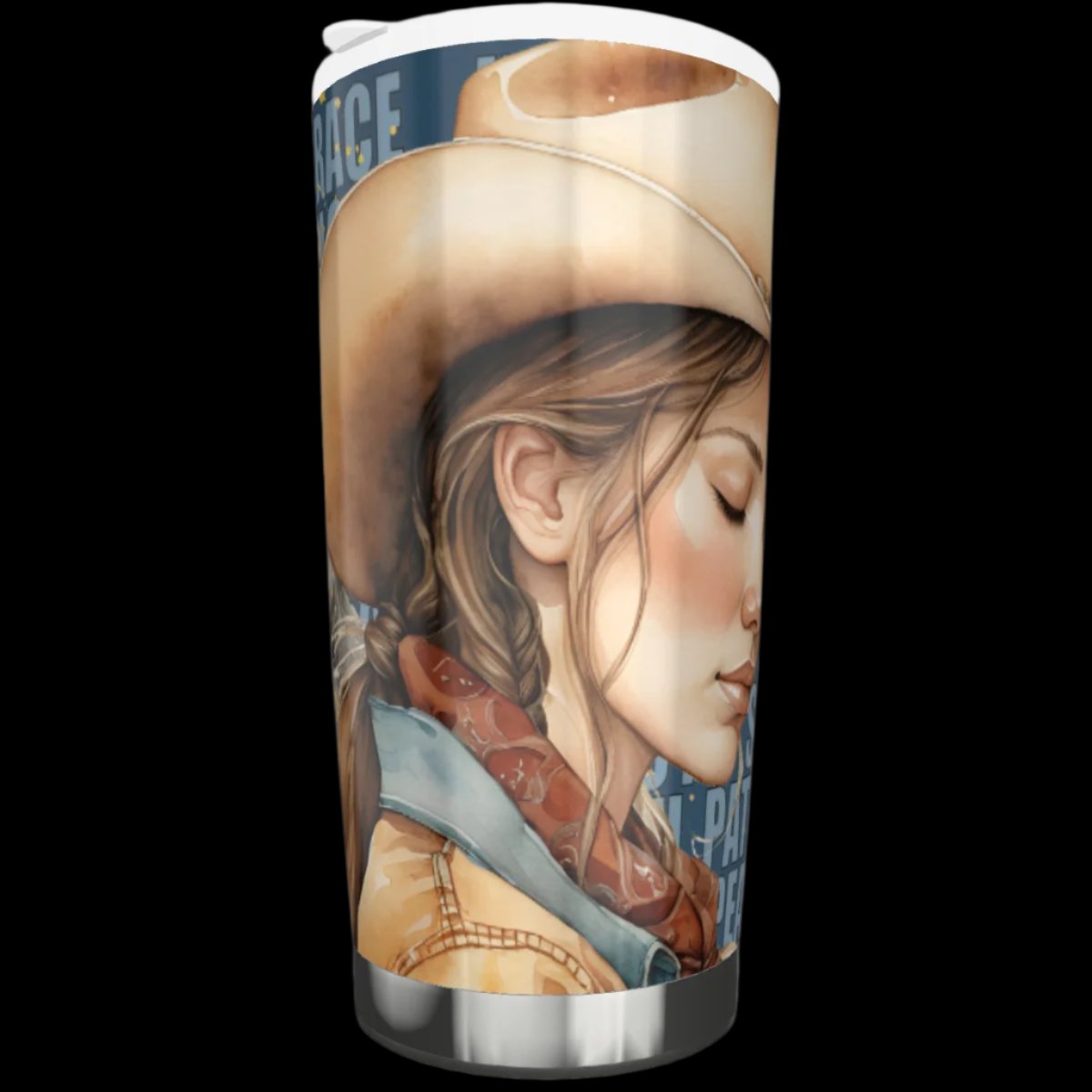 "Uplifted" Cowgirls Sisterhood Virtues Stainless Steel Tumbler - 20 oz (VIDEO) **FREE SHIPPING**