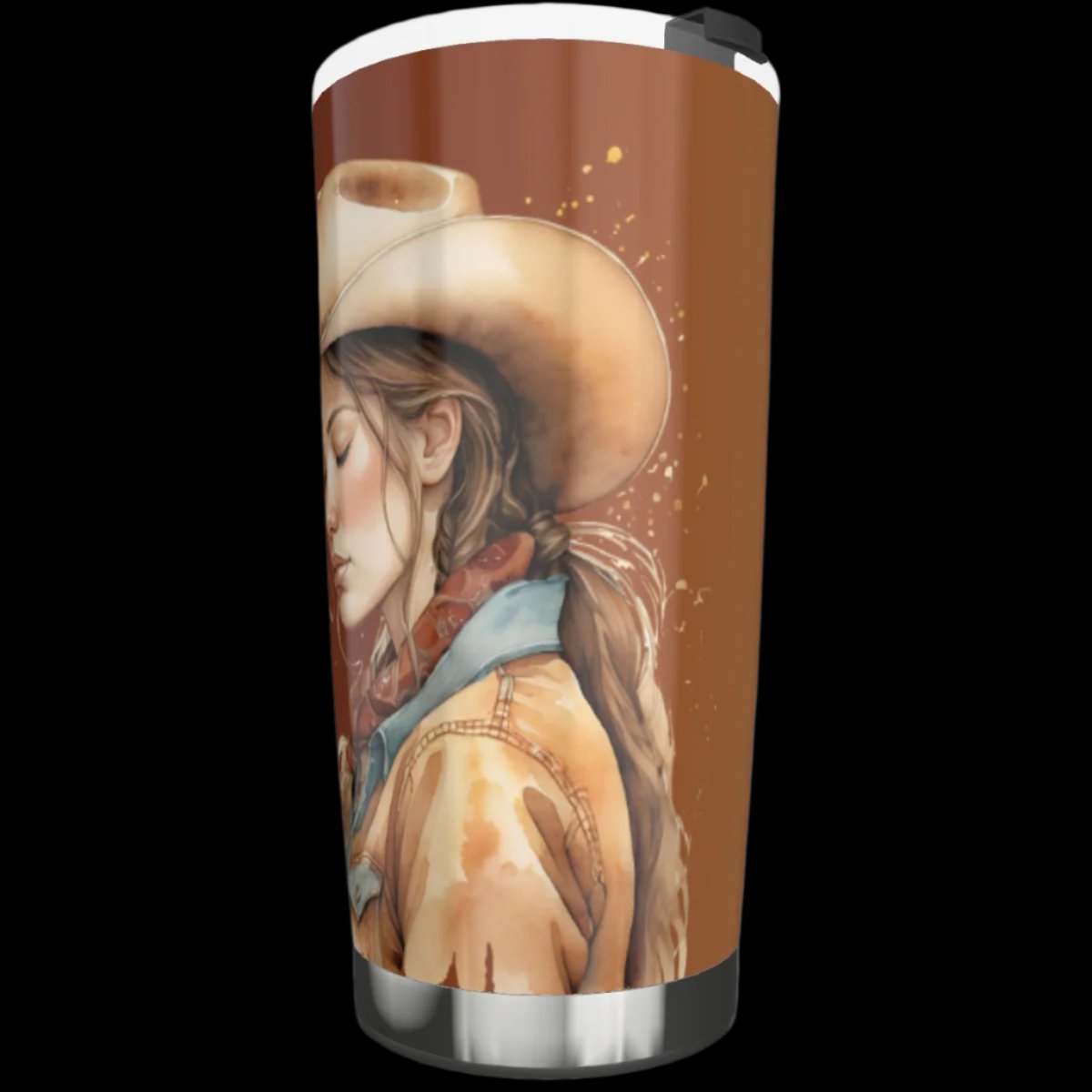 Peaceful Cowgirl 20 oz. Stainless Tumbler with Lid