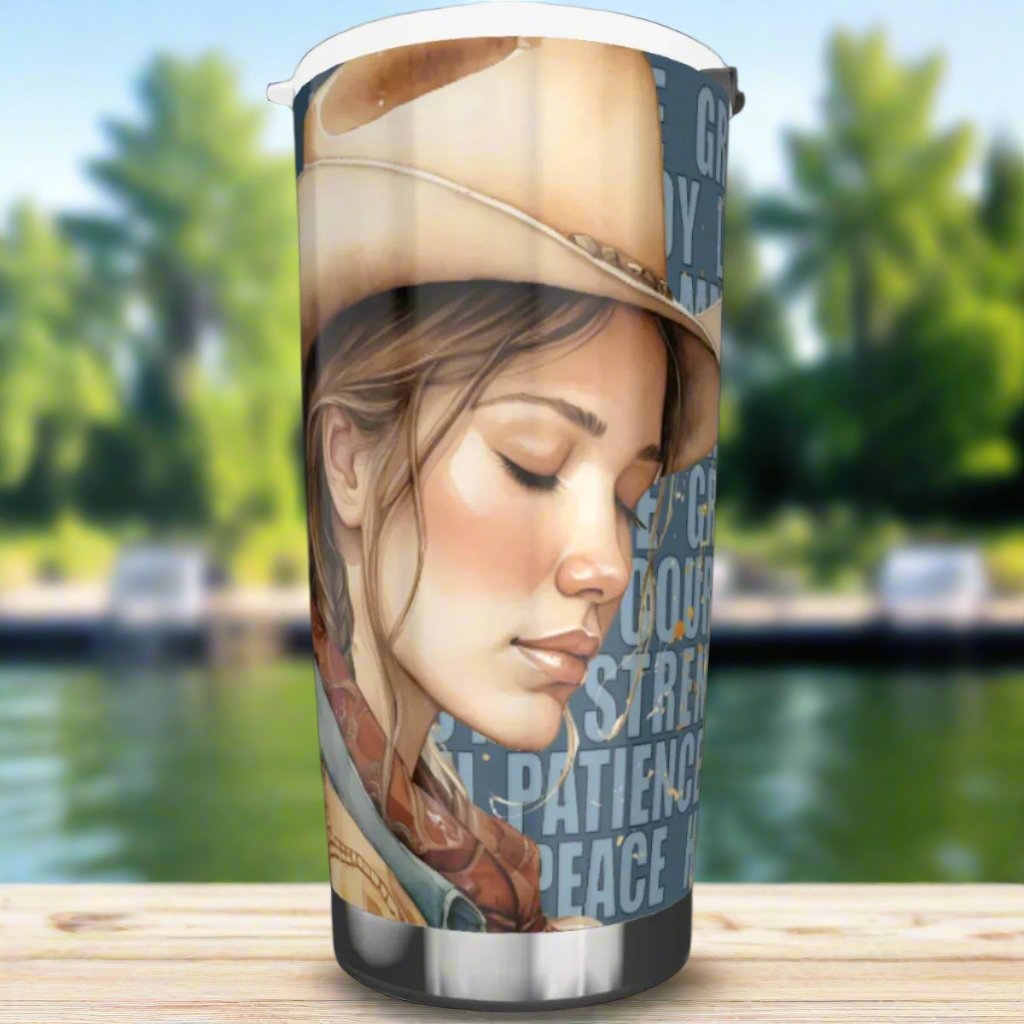 Cowgirl Sisterhood Virtues Stainless Tumbler 