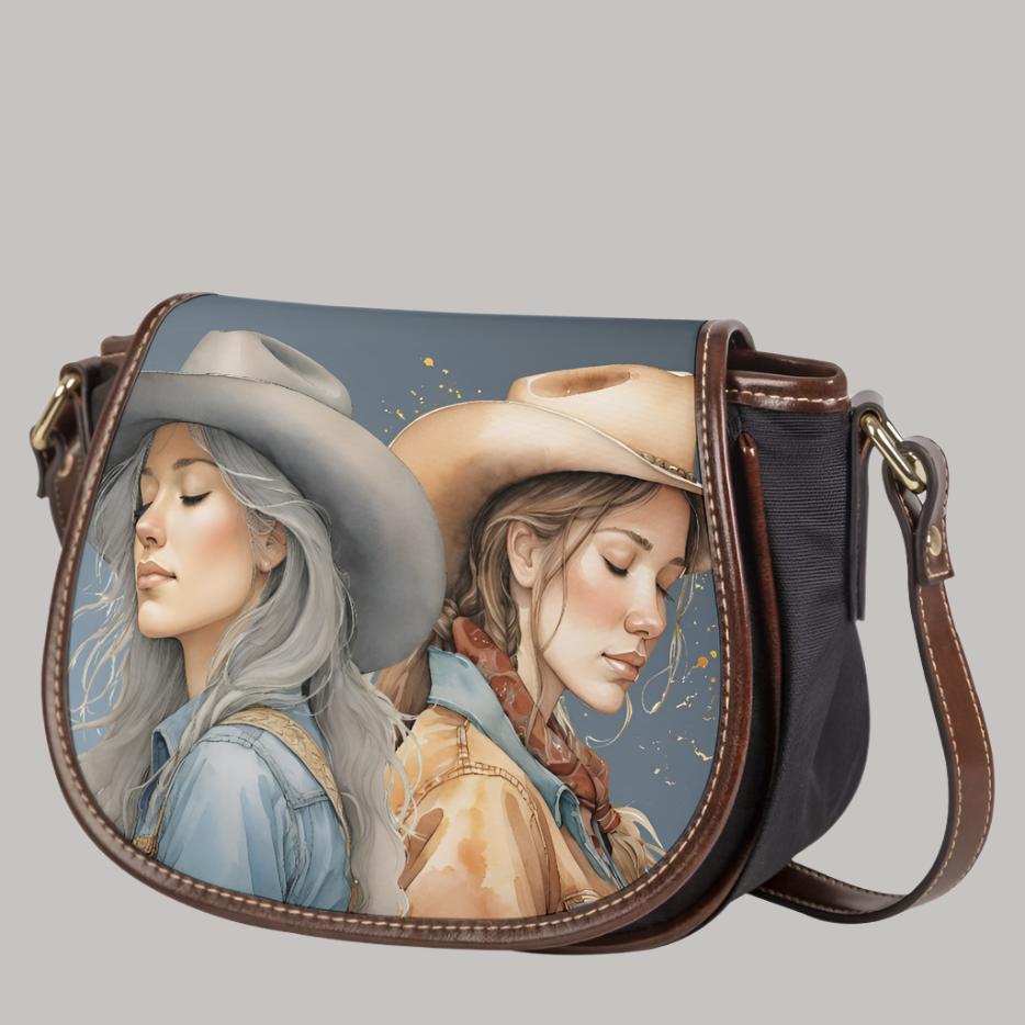 Feisty West Limited Edition Prayerful Sisters Tambourin Cross Body Bag